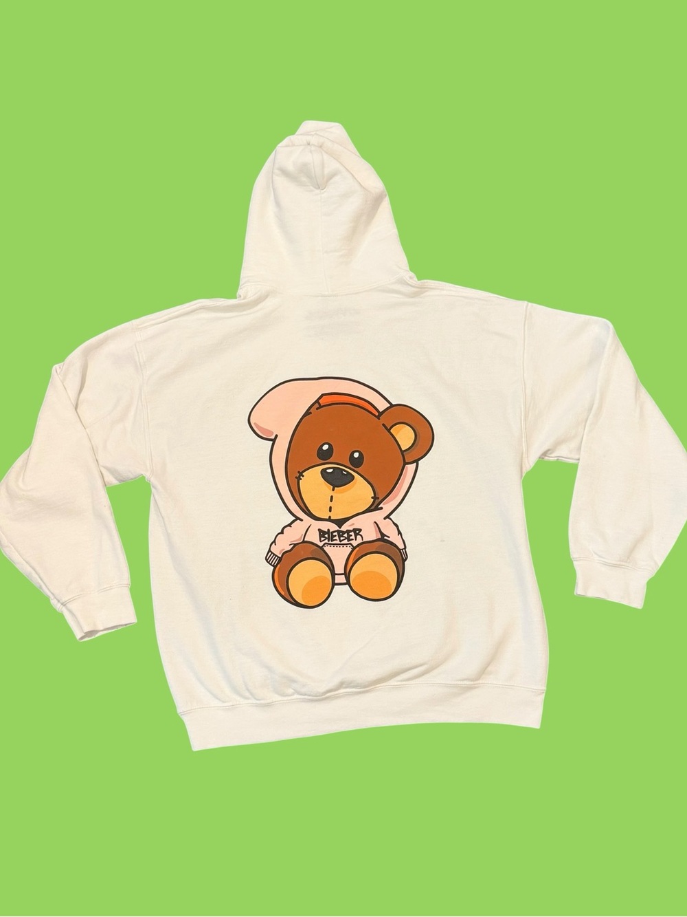 Justin Bieber Changes Tour Hoodie White Teddy Bear Size Large